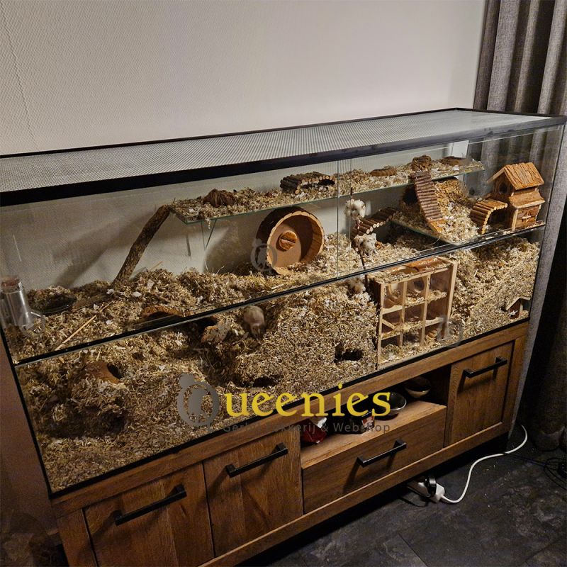 100x40x50 Gerbilarium met Schuifruiten